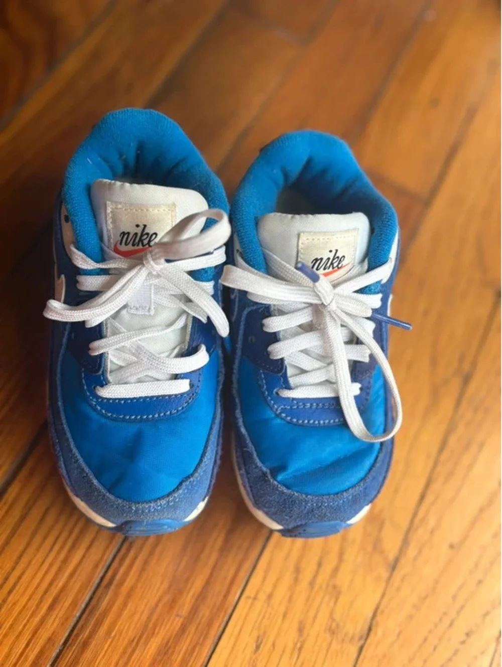 10C Blue and White Toddler Nike Air Max